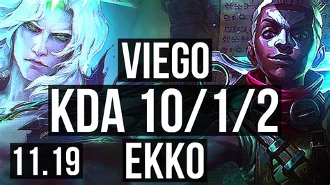 Viego Vs Ekko Jungle Games Kr Diamond V Youtube