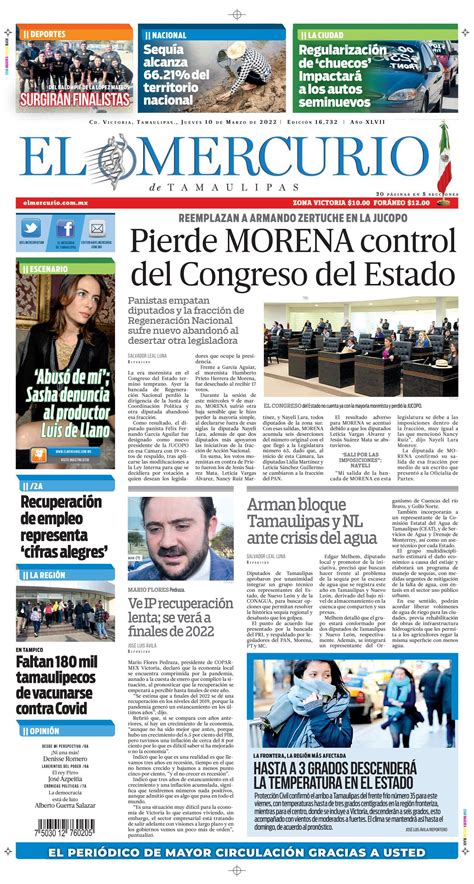 El Mercurio De Tamaulipas 10 De Marzo De 2022 By El Mercurio De Tamaulipas Online Issuu