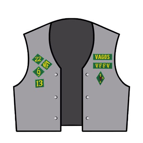 Vagos 1 Mc Biker Patch Set Astroshadezcom