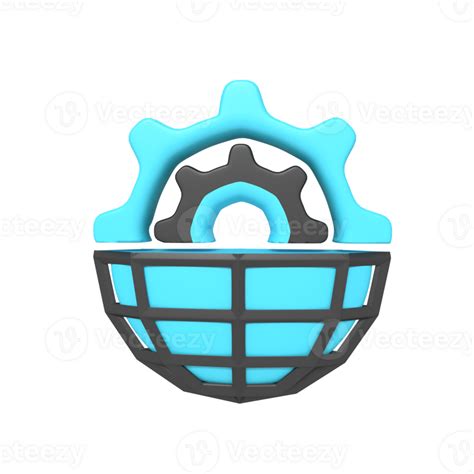 Icon Gear Browser Setting Of Rendering 3d 23280991 Png