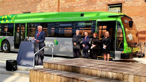 First Electric Bus Makes Debut At Gotriangle Mass Transit