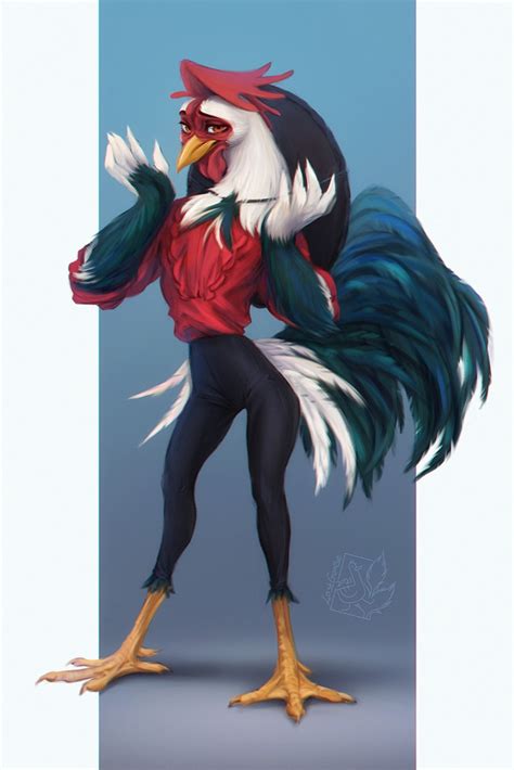 The Big Imageboard Tbib Anthro Avian Beak Bird Chicken Clothed Clothing Feathers Galliform