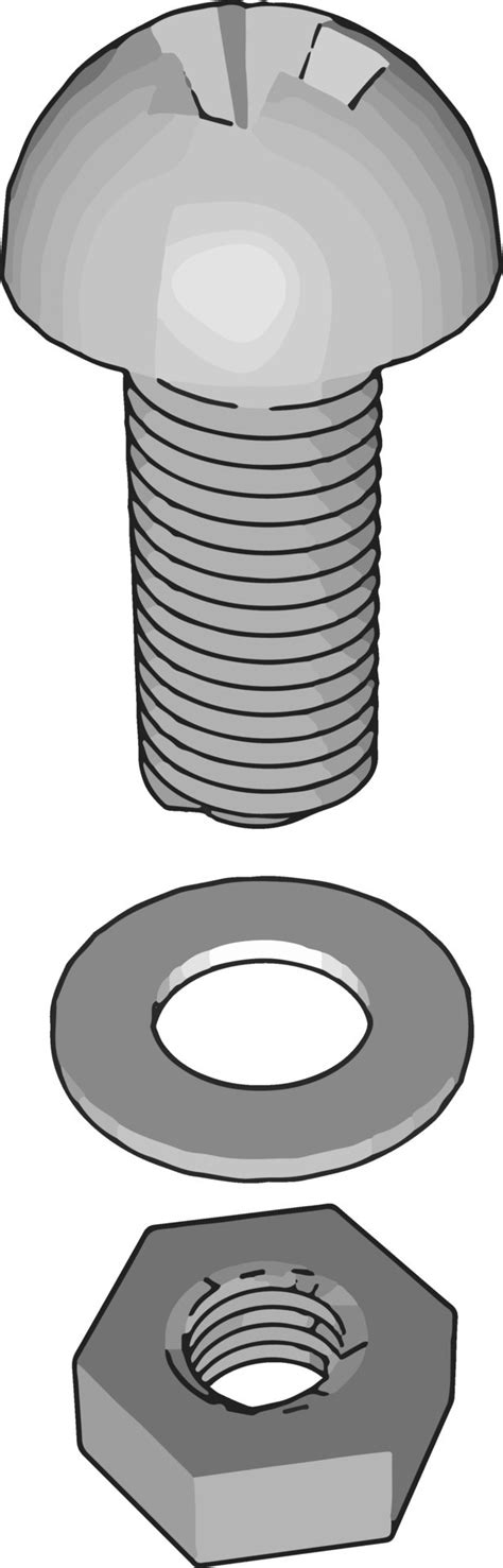 parafuso ilustração vetor em fundo branco 12264037 Vetor no Vecteezy