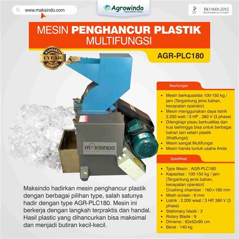 Daftar Harga Mesin Penghancur Plastik Panduan Lengkap Untuk Pemilihan