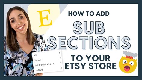 How To Add Sub Sections To Your Etsy Store 🤯 Beginners Guide To Selling Digital Products On Etsy