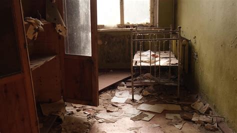 Pripyat, Chernobyl, Ukraine, Nov 22, 2020 - Abandoned hospital in ...