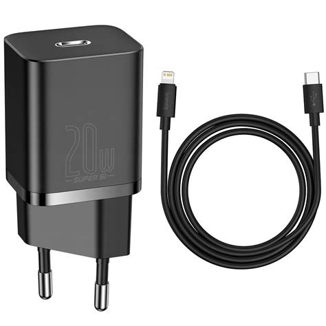 BASEUS SZYBKA ŁADOWARKA DO TELEFONU IPHONE ZASILACZ USB C 20W PD