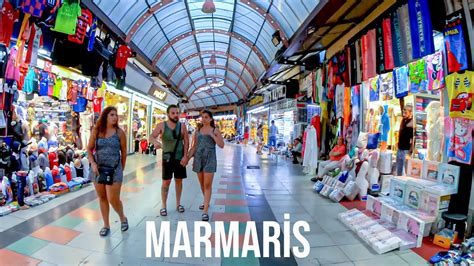 Marmaris Grand Bazaar Walking Tour In 4k 2019 Turkey Guide Youtube