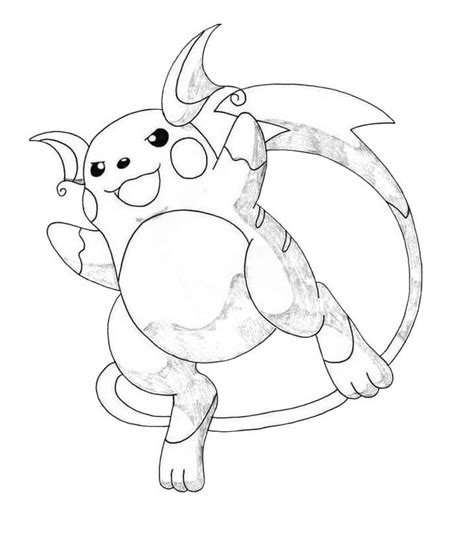 Desenhos De Pokemon Raichu Para Colorir E Imprimir Colorironline