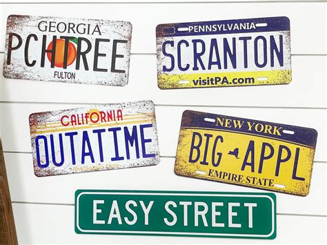 Custom License Plate 6x12 Choose Any Us State Vanity License Plate Metal Wall Art Personalized