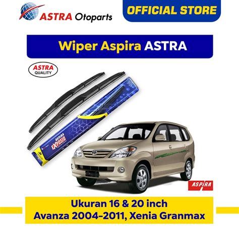 Jual Wiper Blade Hybrid ASPIRA EXPOSIO Avanza Granmax Xenia Ukuran