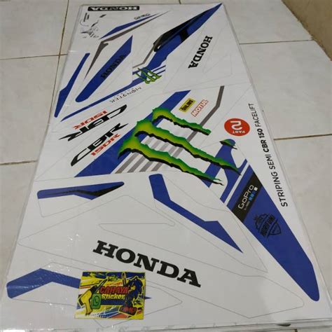 Jual Stripping Sticker Lis Motor Variasi Honda Cbr R Monster Energy