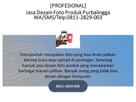 Profesional Jasa Desain Foto Produk Purbalingga Wa Sms Telp