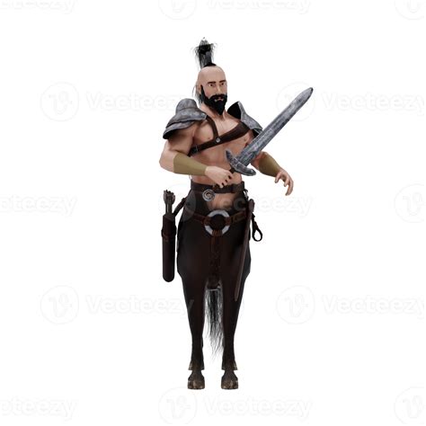 Centaur Greek Mythology Creature Half Man Half Horse Isolated Model