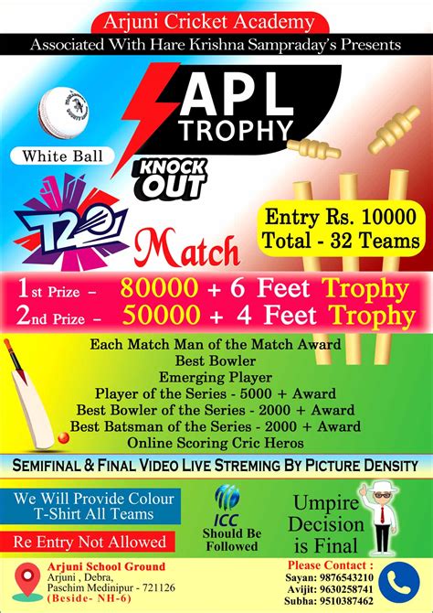 Cricket Tournament Banner Design