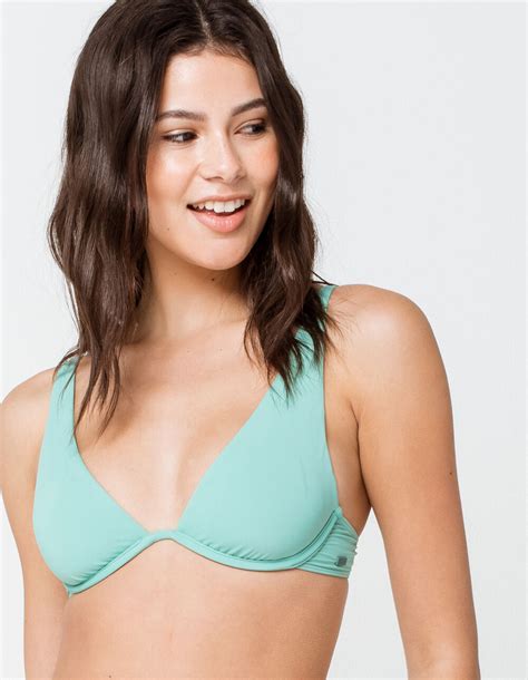 Roxy Beach Classics Underwire Bikini Top Aqua Tillys