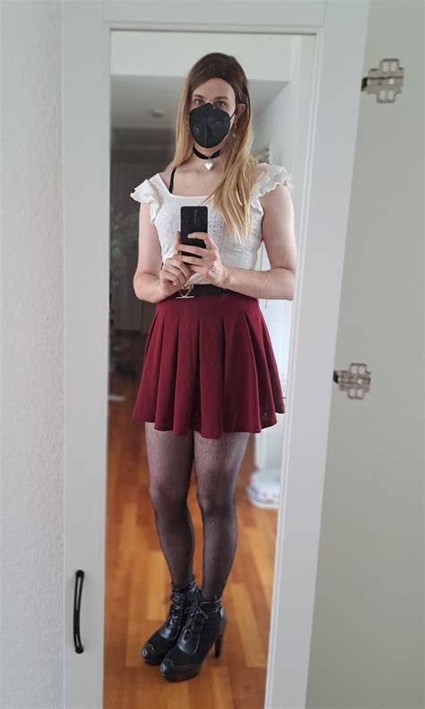 I Tried A New Shirt With My Favorite Skirt Do You Like This Outfit 💕 Rcrossdressing