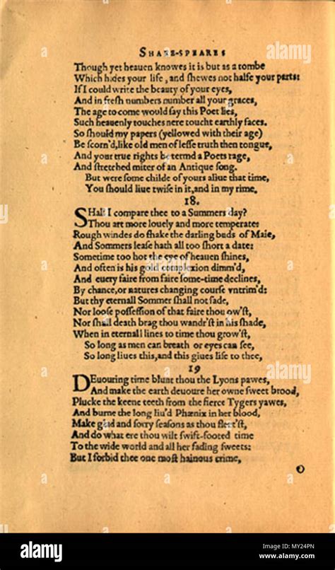 Shakespeares sonnets hi-res stock photography and images - Alamy