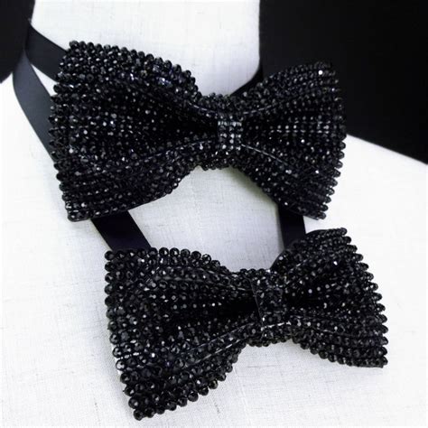 Crystal Bow Tie Rhinestones Bow Tie Black Bow Tie Black By Ckbow