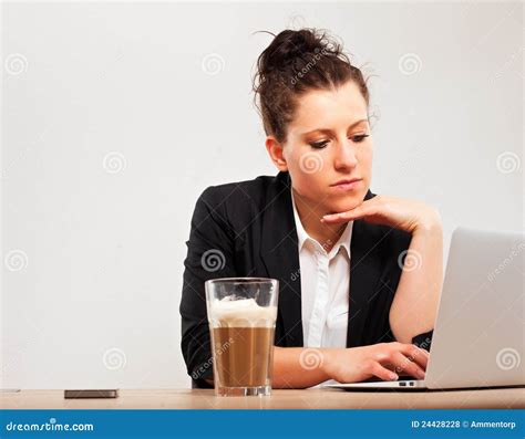 Young Professional Busy With Office Work Stock Photo Image Of