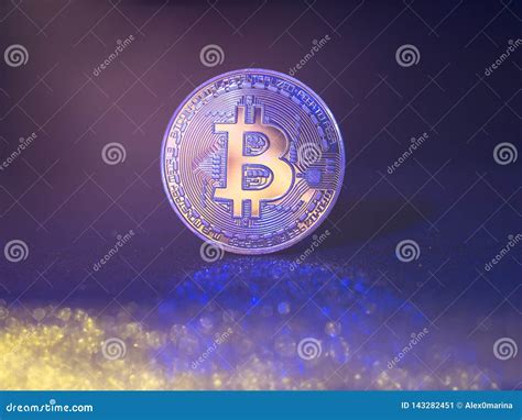 Bitcoin Crypto Currency Gold Bitcoin Btc Macro Shot Of Bitcoin Coins Blockchain Technology