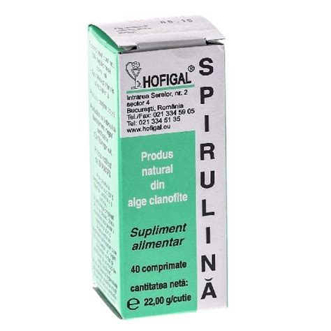 Spirulina 200mg 40 Cpr Hofigal Hofigal Naturistiro