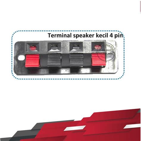 Jual Terminal Speaker Jepit 4 Pin Kecil Shopee Indonesia