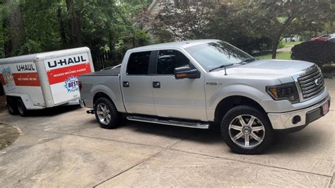 Loading A 12ft Uhaul Trailer And Towing With F150 Youtube