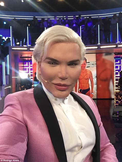 Human Ken Doll Rodrigo Alves Jets Into La Daily Mail Online