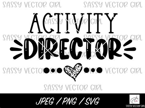 Activity Director Svg Activity Director Png Director Svg Office Life