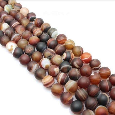 Natural Frosted Dream Agate Round Loose Gemstone Beads Strand Mm