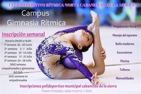 Campus De Verano De Gimnasia R Tmica Ayuntamiento De Cabanillas De La