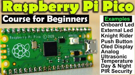 Raspberry Pi Pico Rp2040 Programming In Micropython Complete Course For Beginners With Examples