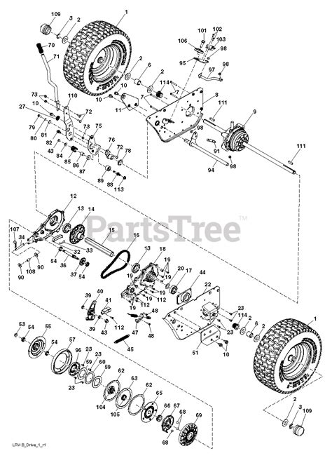 Poulan Pro Pb 30 960250003 00 Poulan Pro 30 Rear Engine Riding Mower 2011 01 Drive Parts