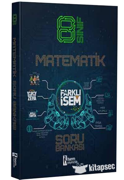 8 Sınıf Farklı İsem Matematik Soru Bankası Farklı İsem 9786052863947