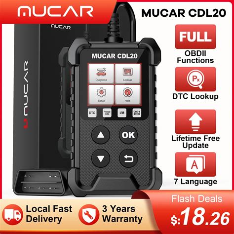 Mucar Cdl Obd Car Auto Diagnostic Tools Lifetime Free Obd Scanner