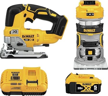 DEWALT 20V MAX Router Tool And Jig Saw Cordless Woodworking 2 Tool Set