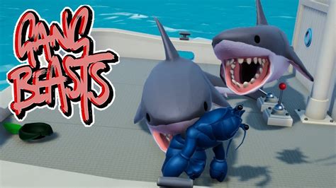 Shark And Other Shark GANG BEASTS Melee Xbox Series X Gameplay