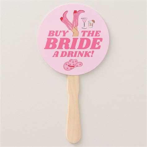 Bachelorette Venmo Qr Code Buy The Bride A Drink Hand Fan Zazzle