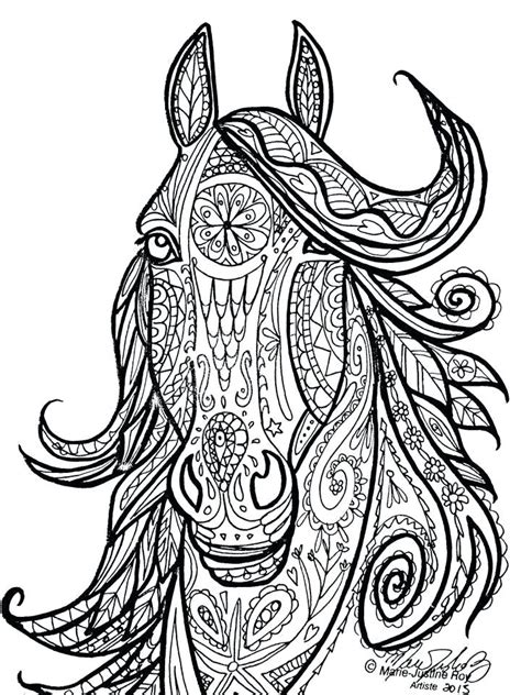 Detailed Horse Coloring Pages At Getdrawings Free Download