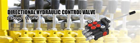 Vevor Hydraulic Valve 2 Spool Hydraulic Joystick Control Valve 11gpm Hydraulic Directional