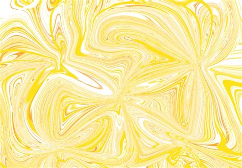 An Abstract Painting With Yellow And White Swirls On The Bottom Half Of