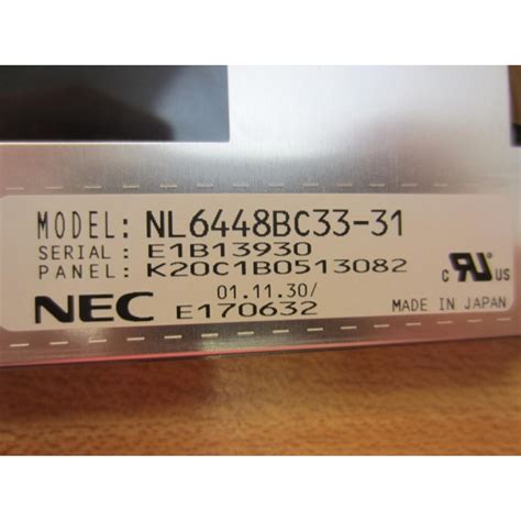 NEC NL6448BC33 31 LCD Color Display Used Mara Industrial