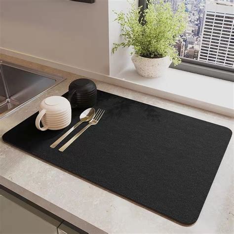 Exslend Tapis De S Chage Vaisselle Absorbant Tapis D Gouttement