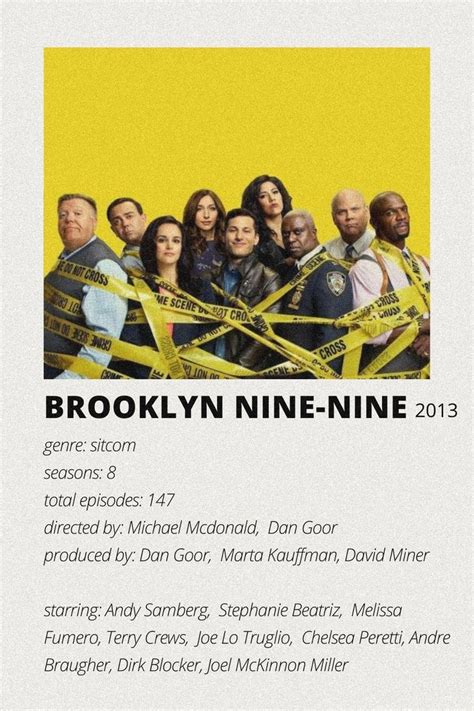 Brooklyn Nine Nine Polaroid Poster Terry Crews Andre Braugher