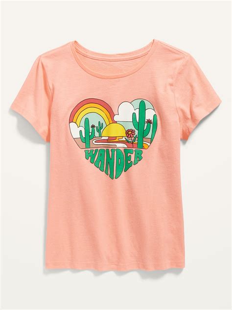 Short Sleeve Graphic T Shirt For Girls Old Navy