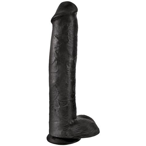 King Cock Pene Realistico Con Testiculos Cm Negro Lilith Secrets