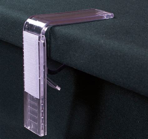 transparent adjustable table clip  velcro