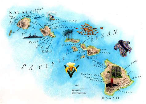 Isla De Haw I Ubicaci N Geogr Fica Lugares De Inter S Mapa Volcanes