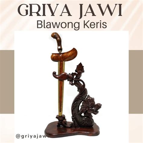 Jual Blawong Jagrak Stand Dudukan Keris Kayu Jati Ukiran Naga Raja Isi